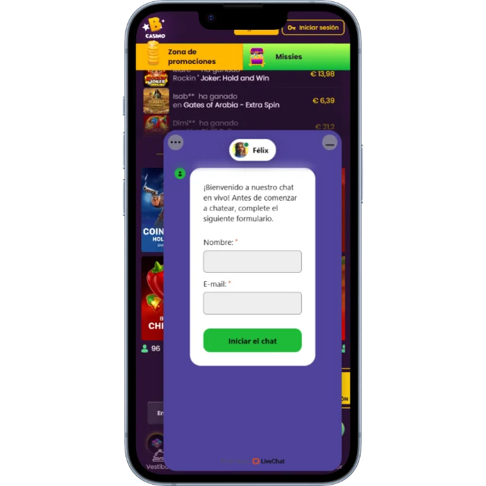 Atención al cliente en Bizzo Casino